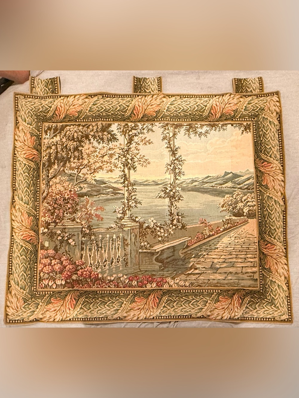 Lake Como Romantic Garden Woven Wall Hanging